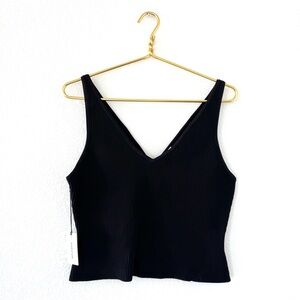 Babaton NWT Black Ribbed Top